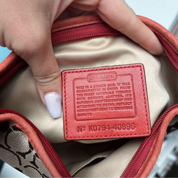 COACH Signature Y2K Hampton SoHo Bucket Hobo Shoulder Baguette 40896 - Picture 10 of 10